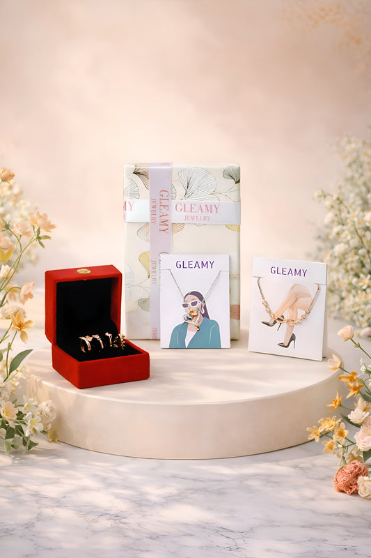 Rose Gold Radiance Gift Hamper by Gleamy
