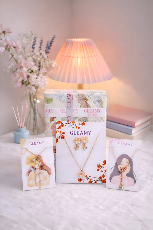 Blossom Gold Charm Gift hamper by Gleamy