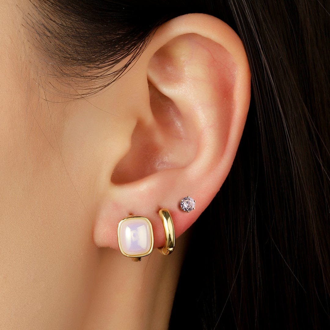 Set of 3 Keshi Pearl Earrings by GLEAMY