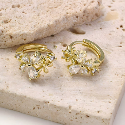 Greenery Blossom Earrings by Gleamy