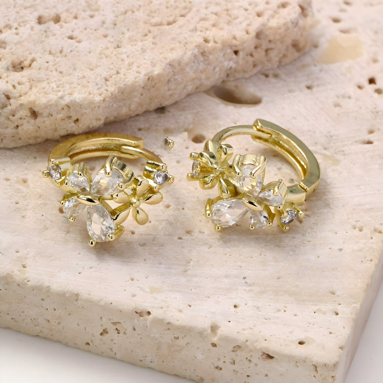 Greenery Blossom Earrings by Gleamy