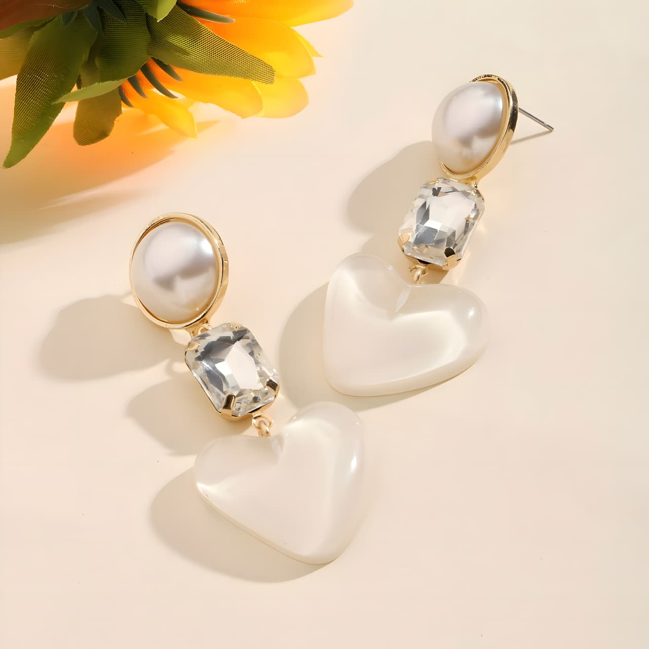 Sanguineluxury Gold Earring by Gleamy