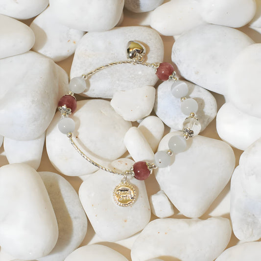 Sweetheart Rose Beaded Band by Gleamy