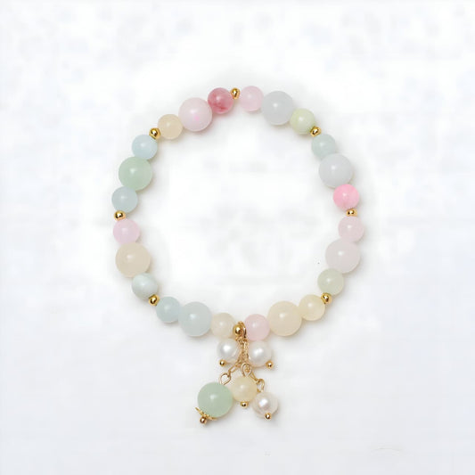 Dreamy Peach Natural Stone Band by GLEAMY