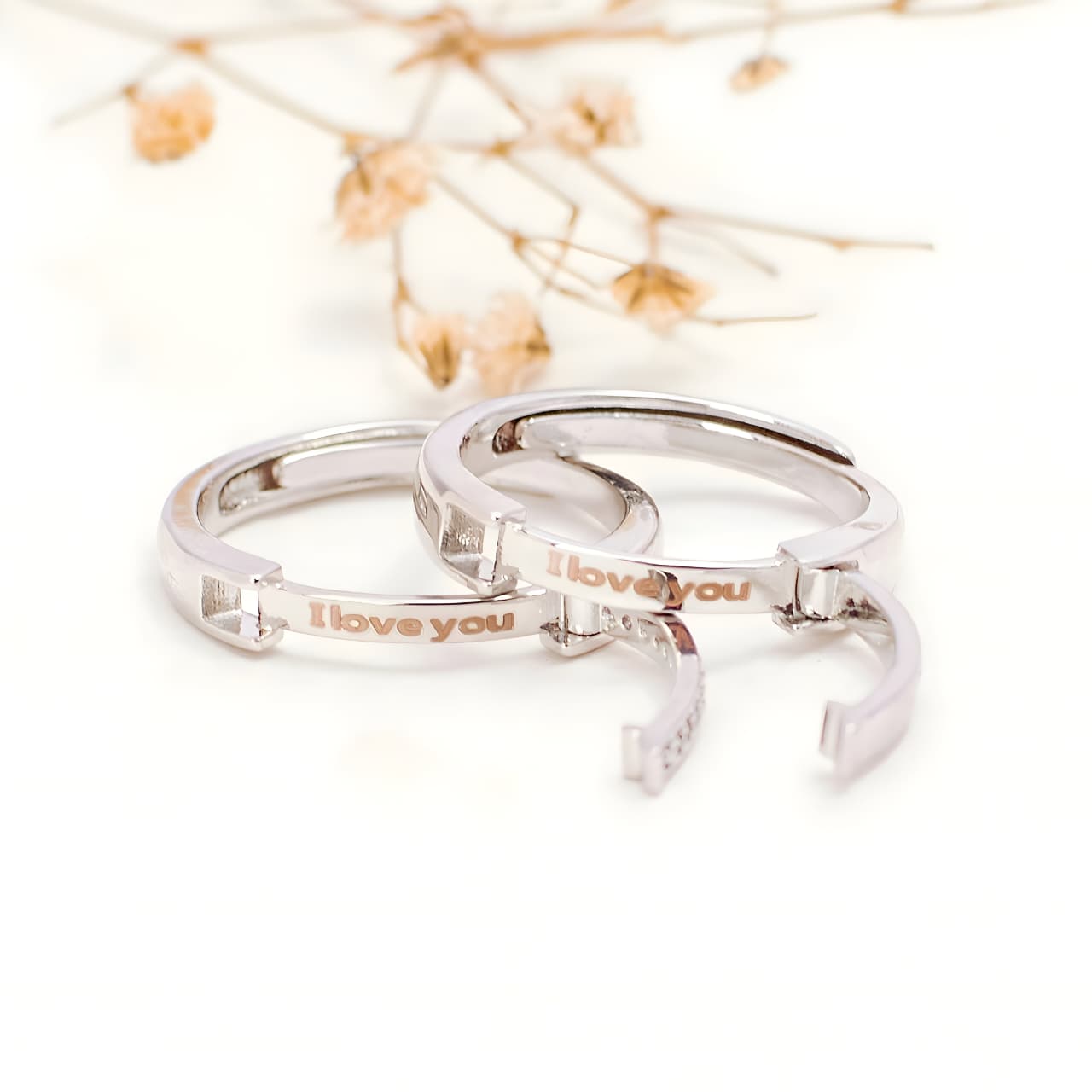 Taken Coded Couple Rings by Gleamy