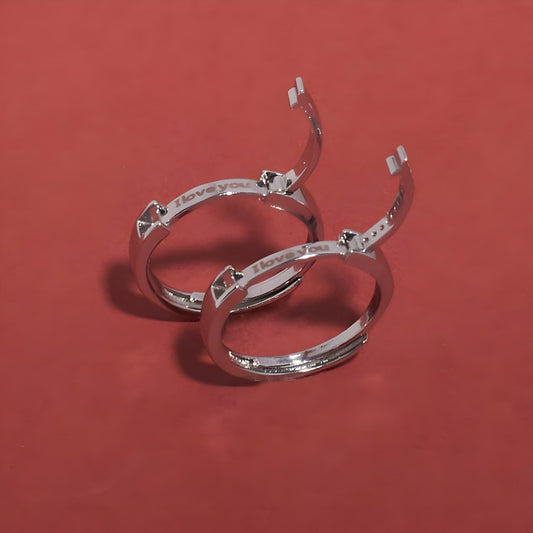 Taken Coded Couple Rings by Gleamy