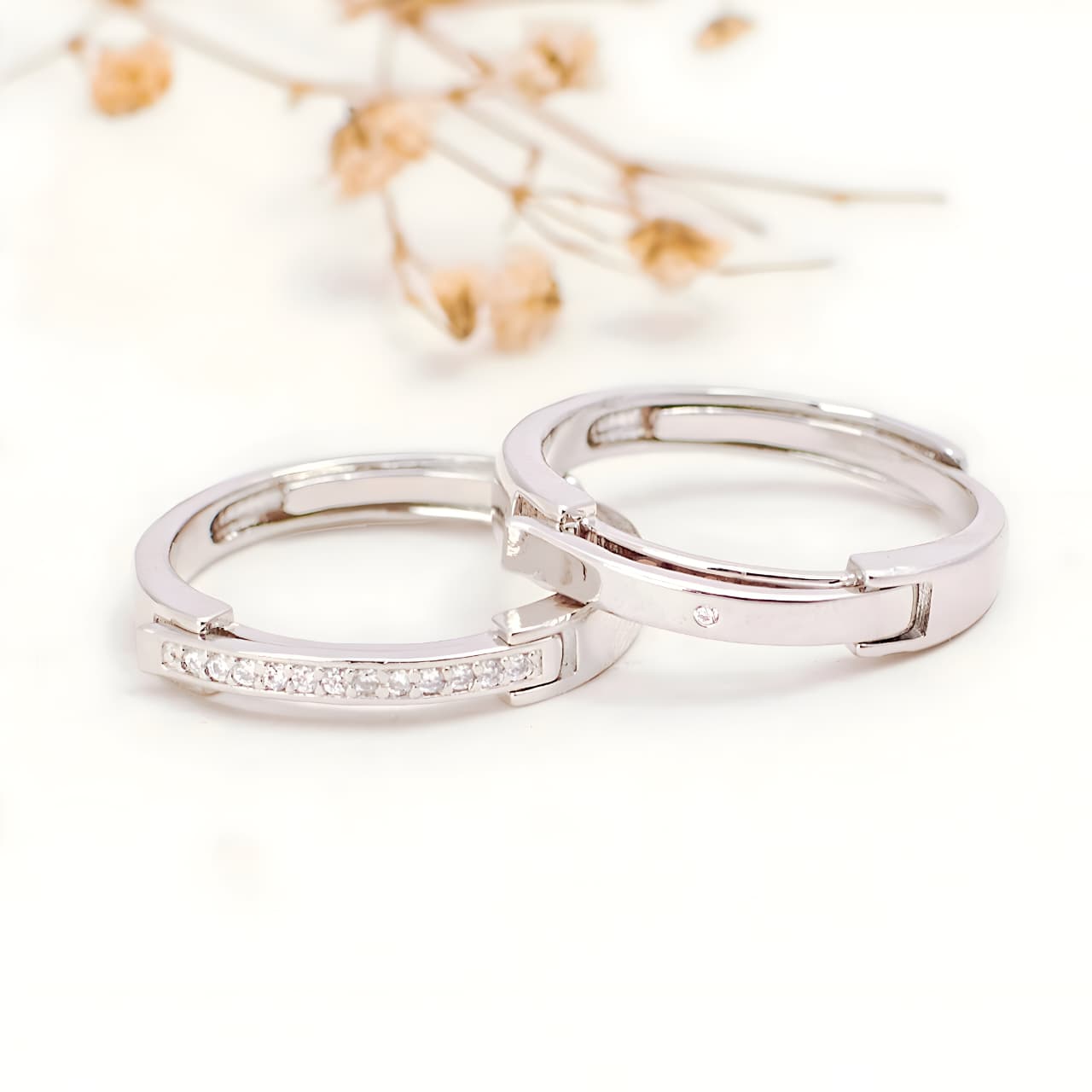 Taken Coded Couple Rings by Gleamy