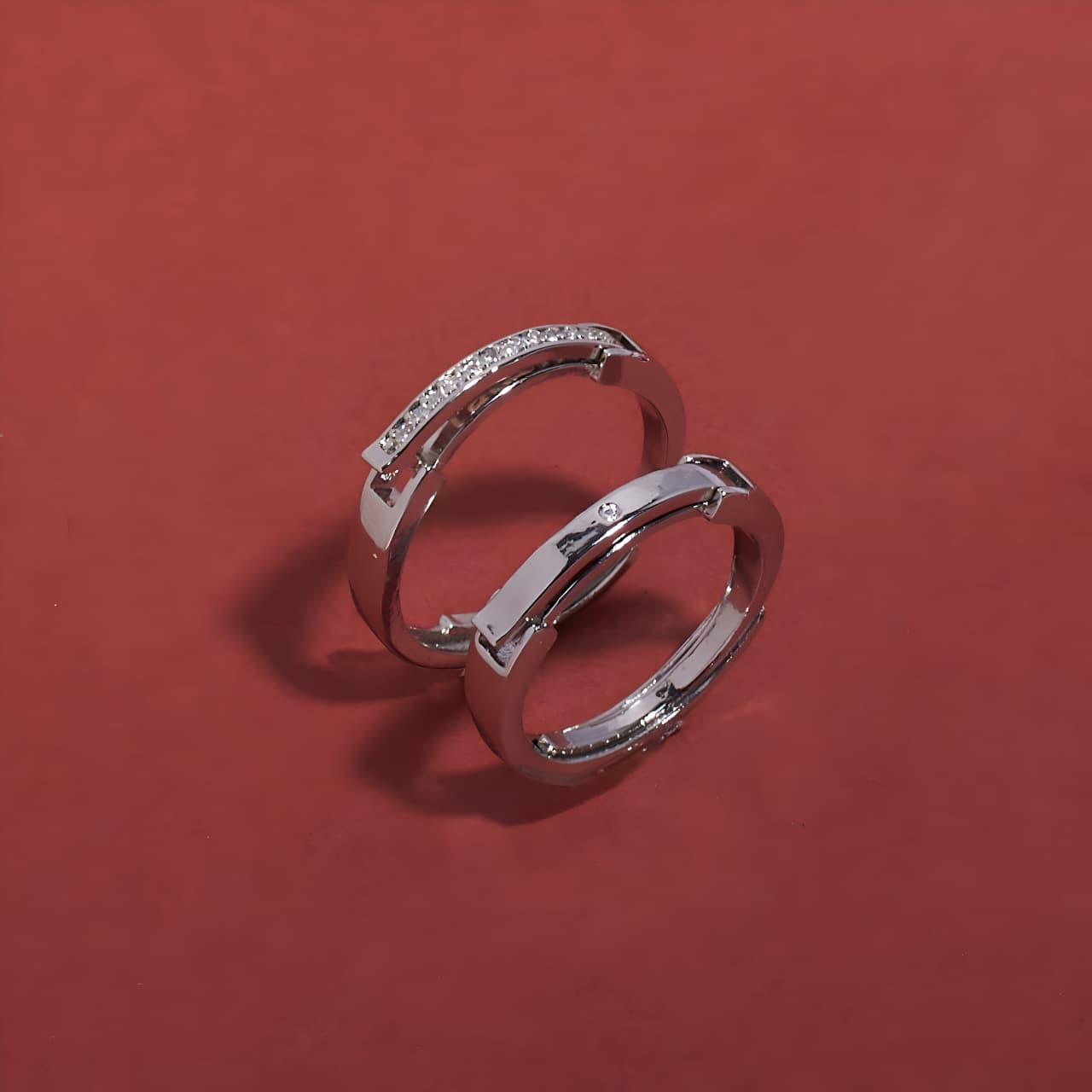 Taken Coded Couple Rings by Gleamy