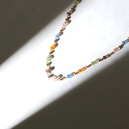 Tribal Boho Beaded Chain by gleamy