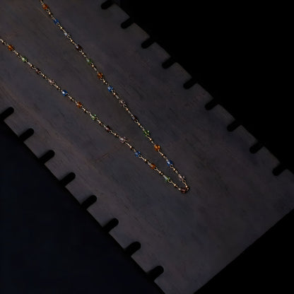 Tribal Boho Beaded Chain by gleamy