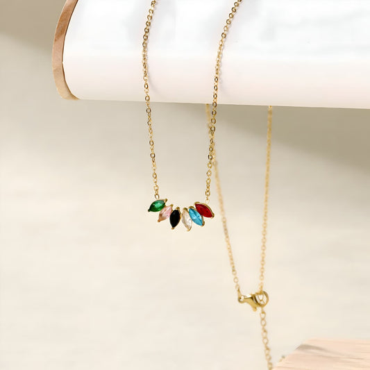 Peony Kiss Necklace by Gleamy