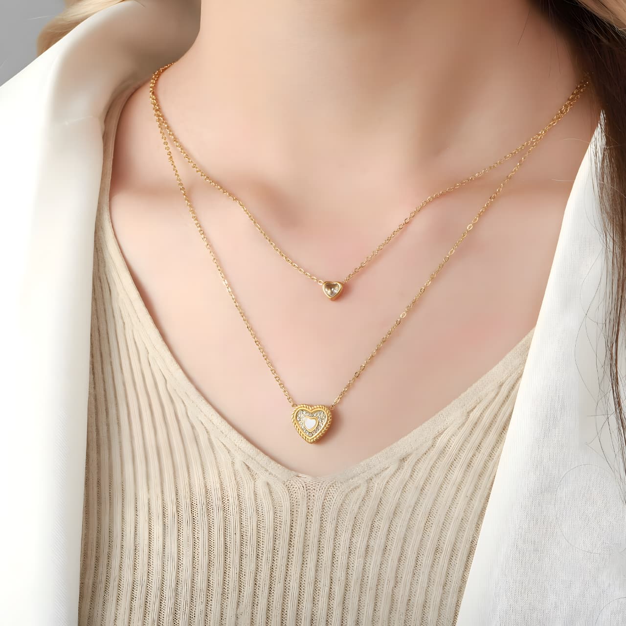 Echo of Heart Necklace by Gleamy