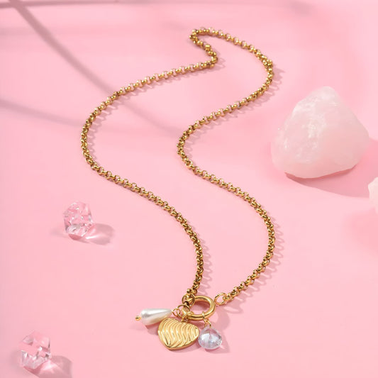 Adored Pearl Necklace by Gleamy