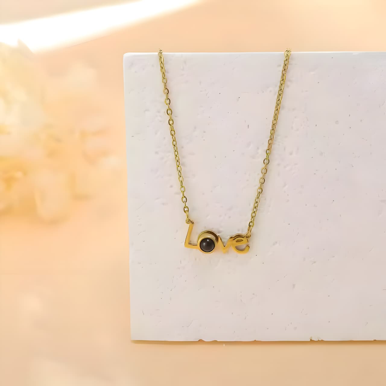 Love Story Charm Necklace by Gleamy