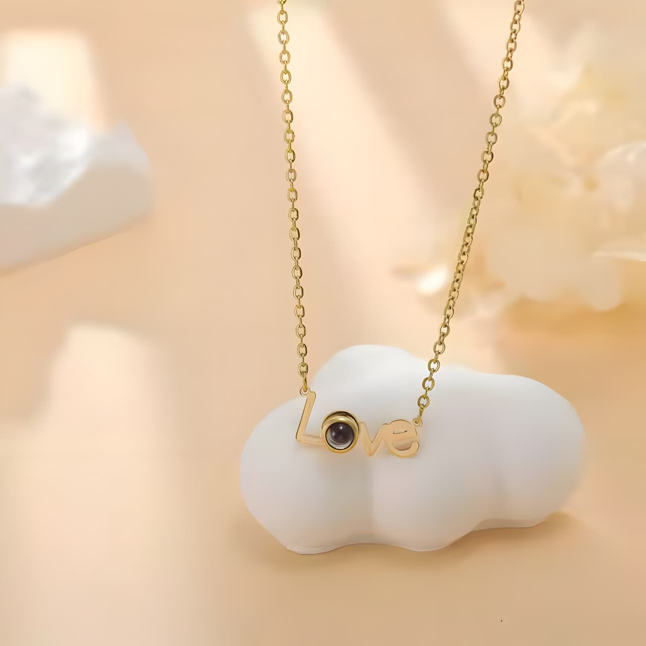 Love Story Charm Necklace by Gleamy