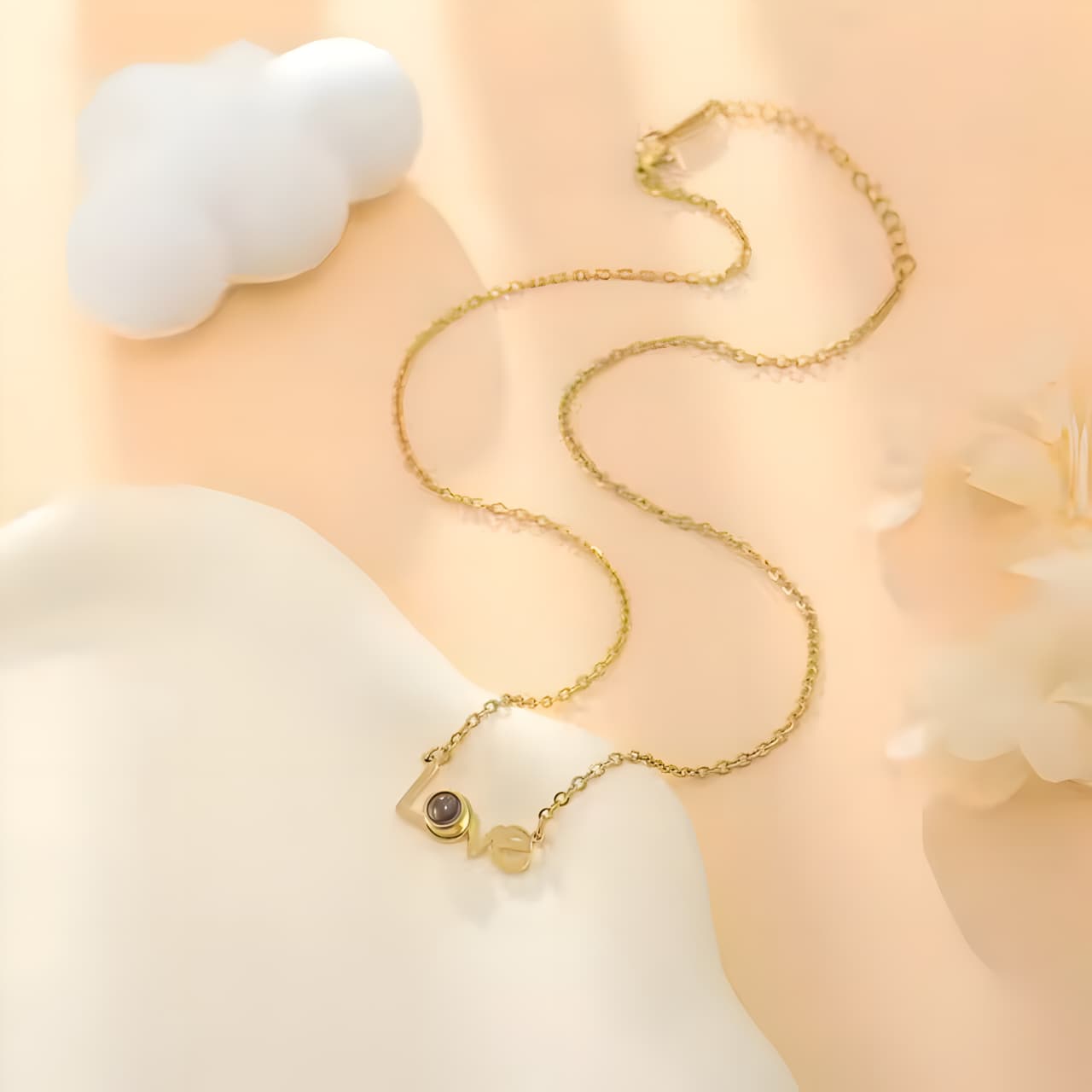 Love Story Charm Necklace by Gleamy