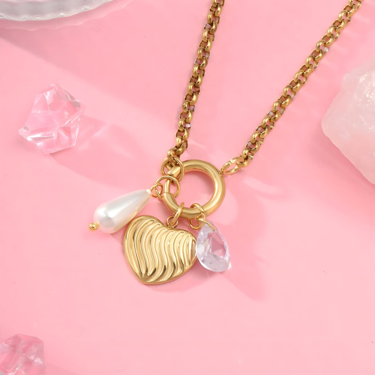 Adored Pearl Necklace by Gleamy