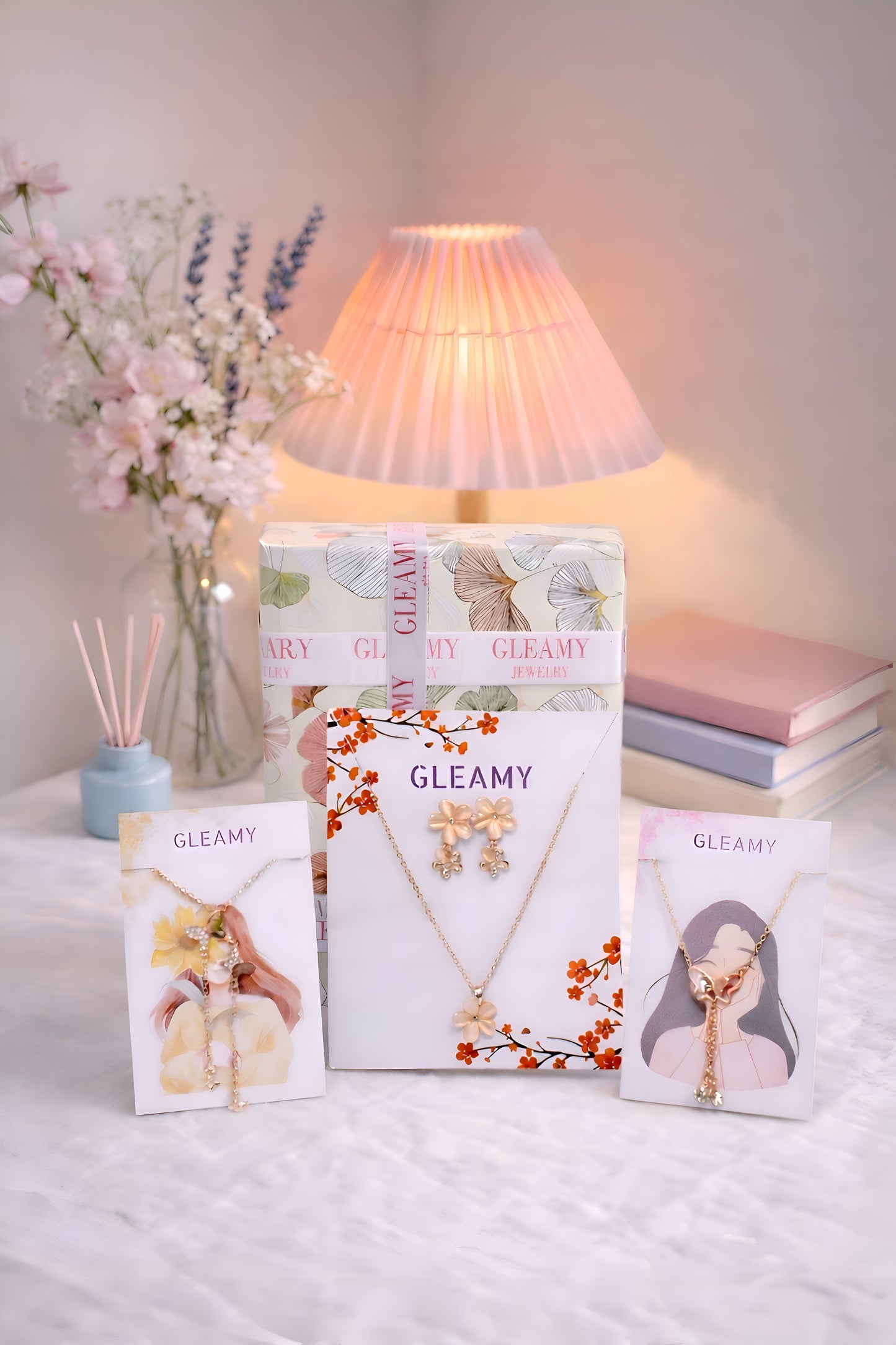 Blossom Gold Charm Gift hamper by Gleamy