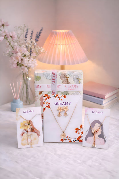 Blossom Gold Charm Gift hamper by Gleamy