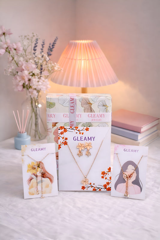 Blossom Gold Charm Gift hamper by Gleamy