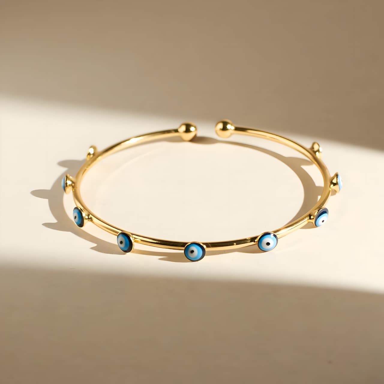 Traditional Evil Eye Bangle  by Gleamy